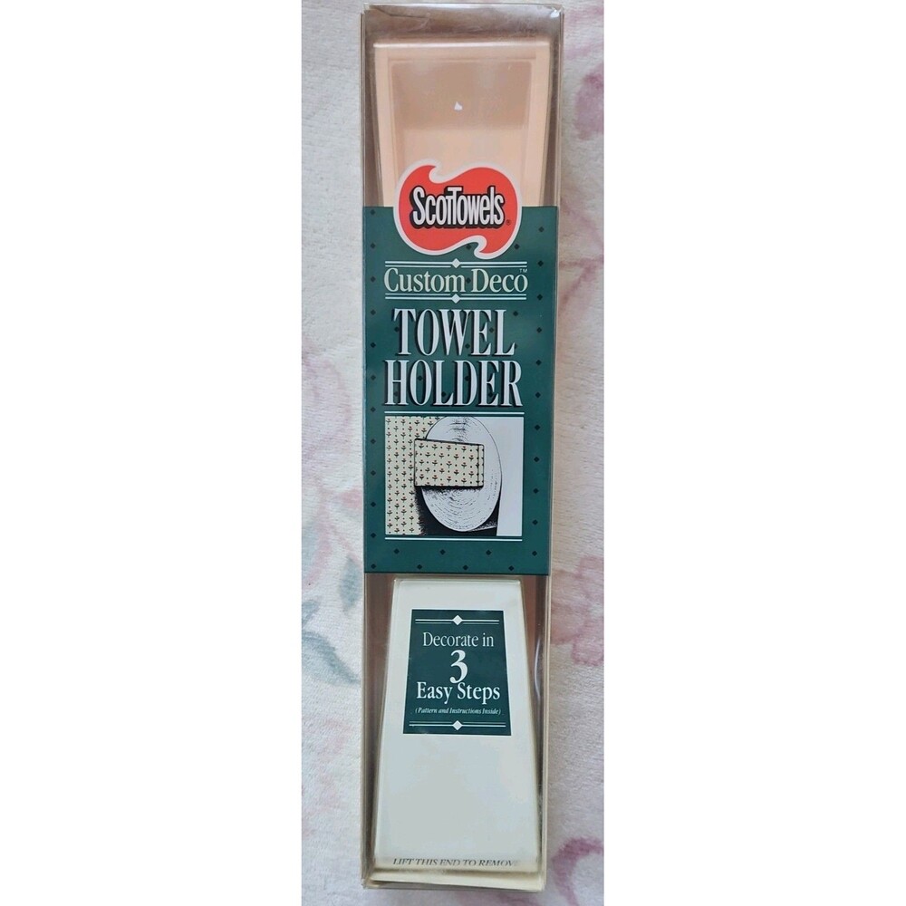 NEW - Vintage ScotTowels Paper Towel Holder Pink  - 1984